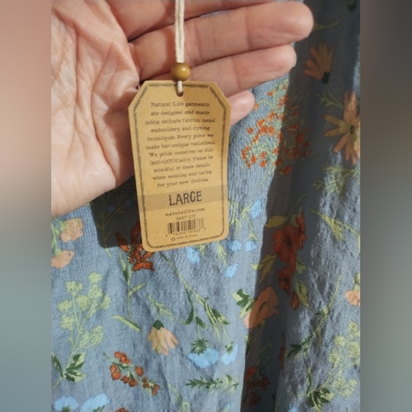 Natural Life  floral Maxi Skirt Size L NWT - Picture 5 of 5